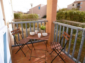 Appartement T2 cosy avec terrasse, climatisation, WIFI, parking privé, proche plage - 4 pers. - FR-1-795-1